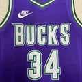 Bucks retro nº 34 Giannis Antetokounmpo na 23ª temporada - Tofixeshop