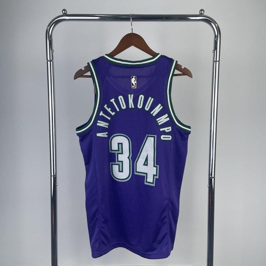 Bucks retro nº 34 Giannis Antetokounmpo na 23ª temporada - Tofixeshop