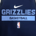 Colete de treinamento de jogador azul escuro dos Grizzlies da 23ª temporada